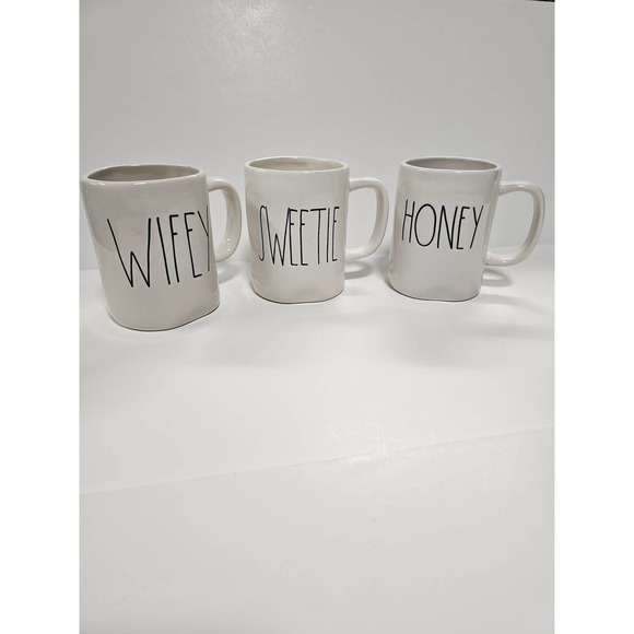 Rae Dunn Other - Rae Dunn Three Coffee Mugs with Endearing names Wife, Sweetie, Honey